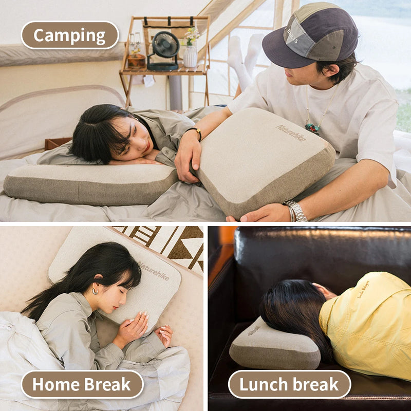 Naturehike Memory Foam Comfort Square Pillow Portable Outdoor Camping Travel Camping Pillow Home Office Rest Pillow