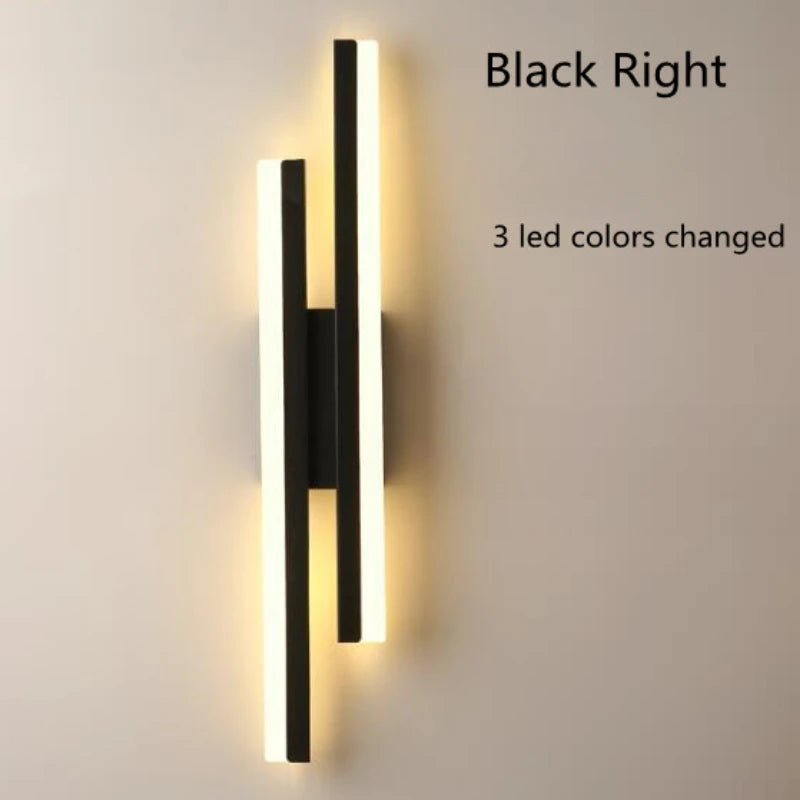 JOYINLED Modern Acrylic LampshadeLED Wall Lamp Sconce Copper Line Pipe Lighting for Bedroom Living Room Corridor Light Fixture
