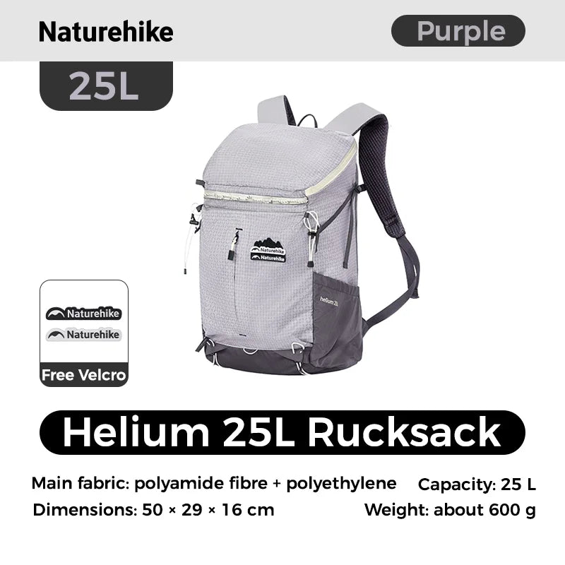 Naturehike Helium Series 25L Outdoor Hiking Mountaineering Backpack Large Capacity Shoulder Bag Casual Commuter Backpacks