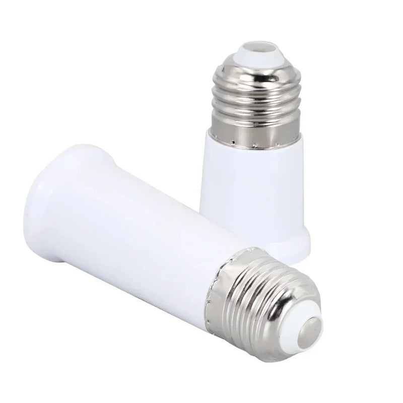 រន្ធដោតចង្កៀង E27-E27 ទំហំ 65mm-95mm ចំនួន 1/2/5 ដុំ សម្រាប់ដាក់ចង្កៀង E27 ទៅ E27 ដើម្បីបំលែងចង្កៀង និងអាដាប់ទ័រសម្រាប់ដាក់ចង្កៀង