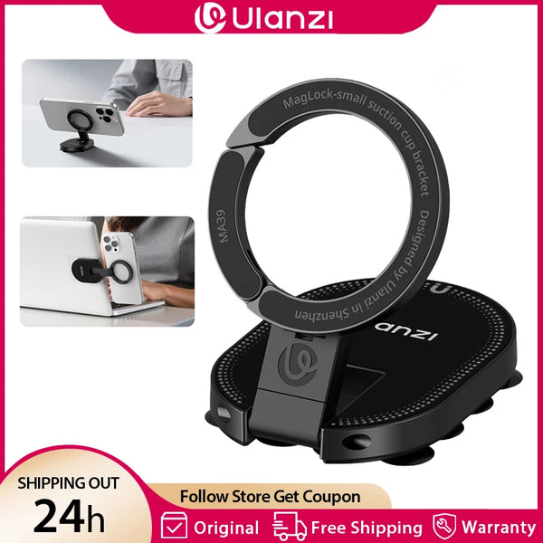 Ulanzı MA39 MagLock ពែងបឺតទូរស័ព្ទ ជើងទ្រទូរស័ព្ទម៉ាញេទិក សម្រាប់ទូរស័ព្ទ iPhone 17 16 15 Android Vlog Live