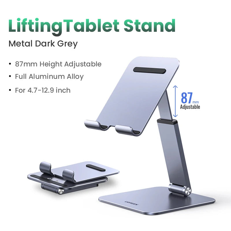 【New】UGREEN Phone Holder Stand Aluminum Mobile Phone Stand For iPhone 16 15 14 Pro Xiaomi Samsung Portable Phone Tablet Holder