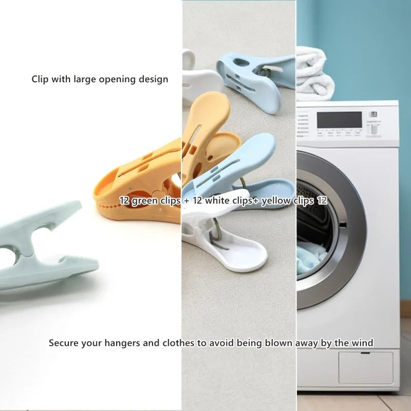 10pcs Windproof Clothespins,Strong Clothes Sheet Fixed Clip,Sock Drying Pins Clips For Hanger.Essential for drying clothes