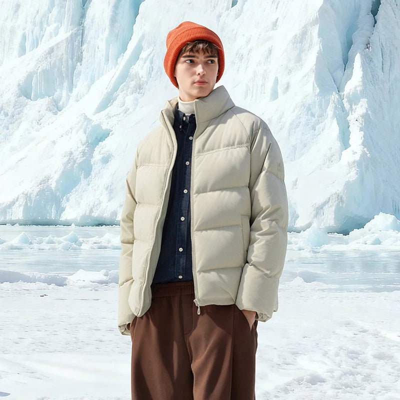 Semir Unisex Puffer High Loft Down Stand Collar Warm Fit Waterproof Windproof Stain Resistant 2026 Couple Style Outerwear