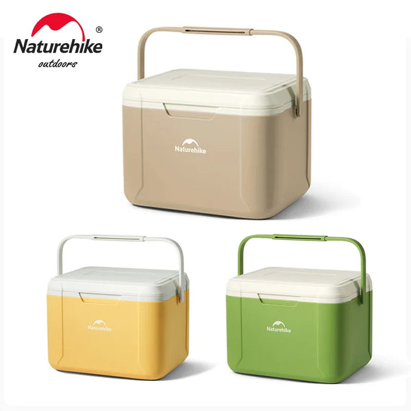 Naturehike18L Cooler Box Large Capacity Outdoor BBQ Fishing Ice Box Camping Picnic Insulated Cooler Bag Freezer Refrigerator