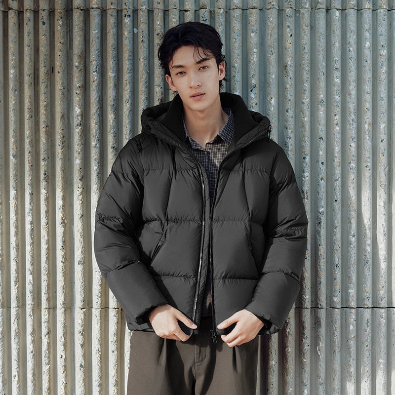 Semir Unisex Down Jacket 90 Percent Down Fill Hooded Thermal Warmth Puffer Water Repellent 2026 New Winter Daily Wear