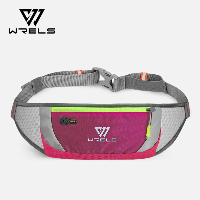 WRELS Professional Running Waist Bag Sports Belt Waterproof Sports Bags for Hiking Walking Lightweight Running Belt Waist Pack