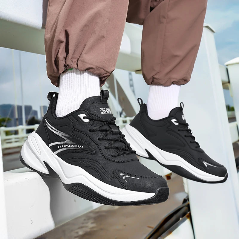 Men's casual sneakers spring summer breathable light racing outdoor running shoes fashion students soft sole speed sports shoes