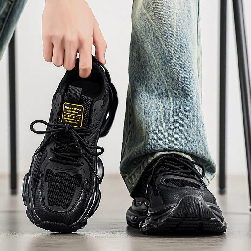 Chunky sneakers Men's casual four seasons breathable light non slip fashion youth soft sole outdoor comfort running sports shoes