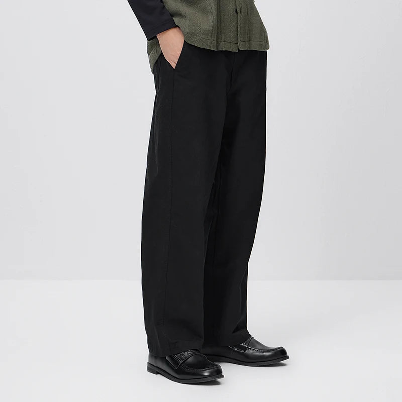 Semir Cleanfit Pants Men 2026 Autumn Winter Loose Straight Leg Casual Versatile Comfortable Daily Wear Stylish Trousers