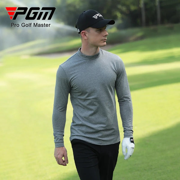 PGM Men's Golf Long Sleeved Base Shirts Autumn Winter Inner Warm Underwear Clothing YF388