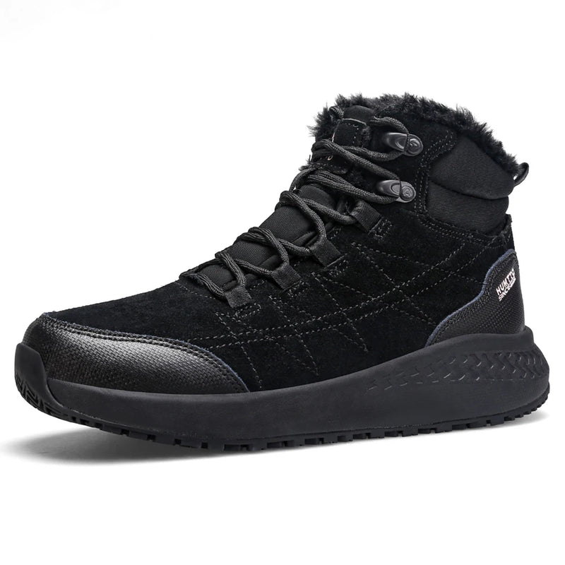 HUMTTO Winter Keep Warm Shoes for Women Leather Hiking Boots Outdoor Trekking Snow Boots Womens Luxury Designer Woman Sneakers