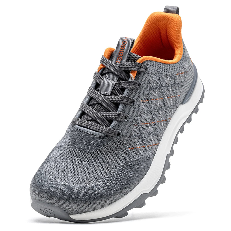 HOBIBEAR Unisex Wide Toe Box Running Shoes Mesh Knit Breathable Walking Sneakers Non-Slip Lightweight Casual Jogging Footwear