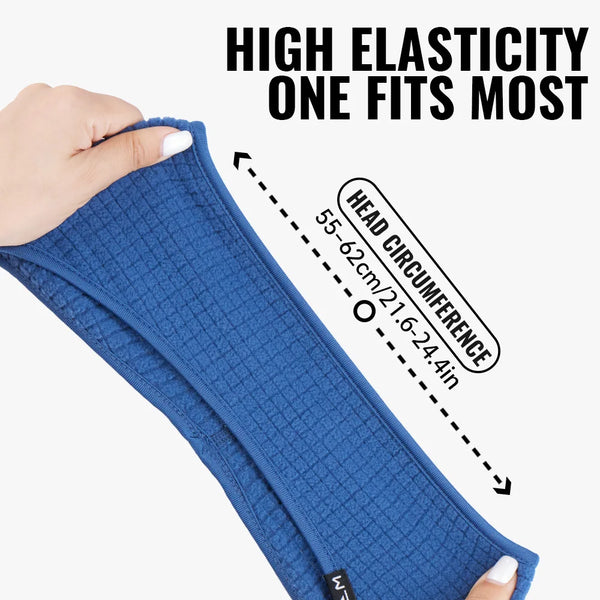 WRELS Winter Fleece Ear Warmer Headband Thermal Moisture Wicking Unisex Ear Muffs for Running Cycling Hiking Ski Outdoor Sports