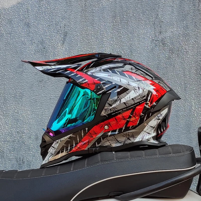New LVS Off-road Helmet Professional Mountain Downhill Pull Helmet Capacete ATV ATV Casco Full Face Cross Helmet