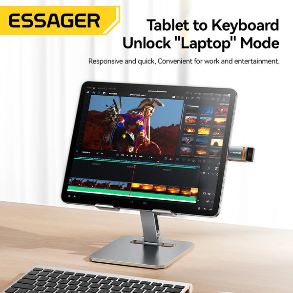 ឧបករណ៍ភ្ជាប់ Essager USB3.0 OTG Type-C USB-A Micro Female ទៅ USB Micro iP Type-C Male Converter សម្រាប់ Macbook Xiaomi iPhone OTG Adapter