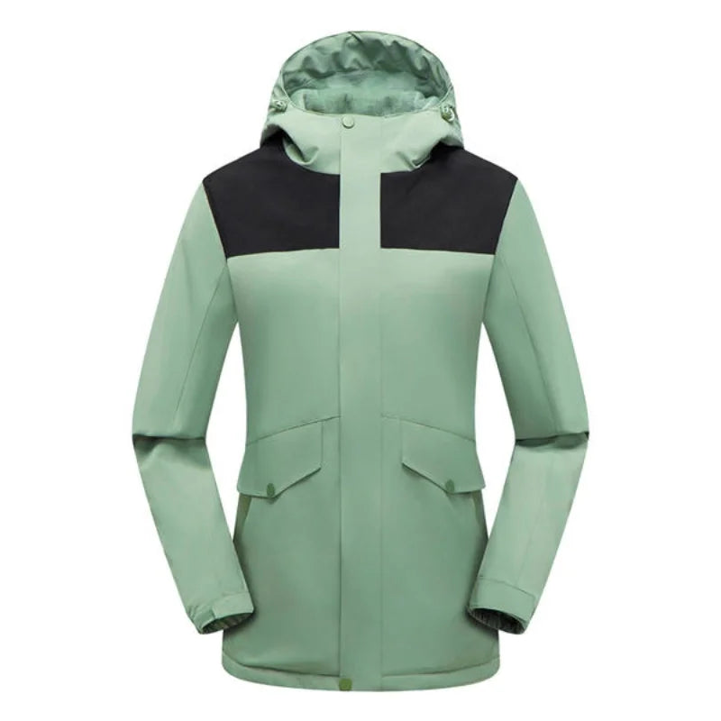 YKK zipper one-piece fleece thickened fishing suit team-building activity mountaineering jacket windproof and warm custom logo