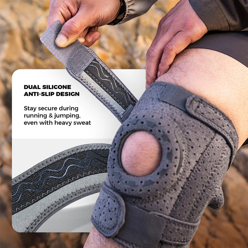 Naturehike New Four Spring Support Mountaineering Knee Protector Outdoor Adventure Leg Thickened Stress Relieving Protective Pad