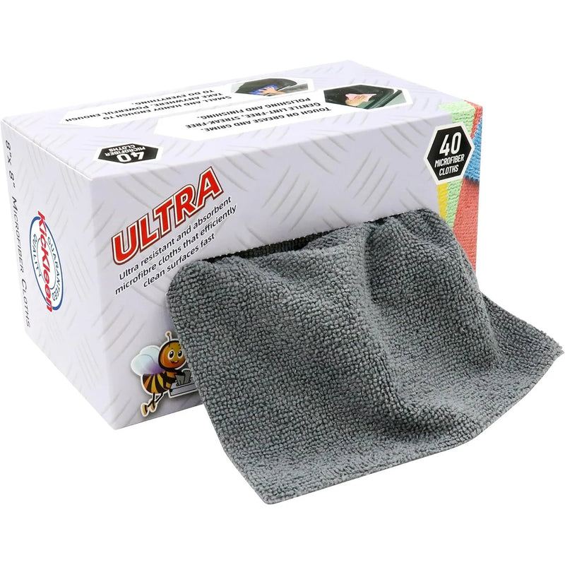 1Box/40pcs Microfiber Cleaning Cloth,Disposable Lint Free Towels, Bulk Rags in a Box for Home Kitchen and Car, 8 Inch X 8 Inch.