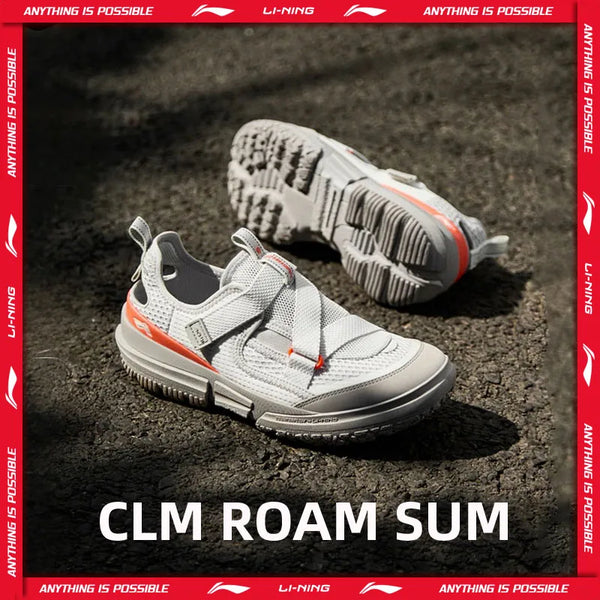 ស្បែកជើង Li-Ning សម្រាប់នារី CLM ROAM SUM ពាក់ក្រៅផ្ទះ ធ្វើពីស្នោស្រាល មានខ្យល់ចេញចូលបានល្អ មានស្រទាប់ការពារពន្លឺ ធ្វើពីលីនីង ធន់នឹងទឹក ស្បែកជើងរដូវក្ដៅ AHLV006