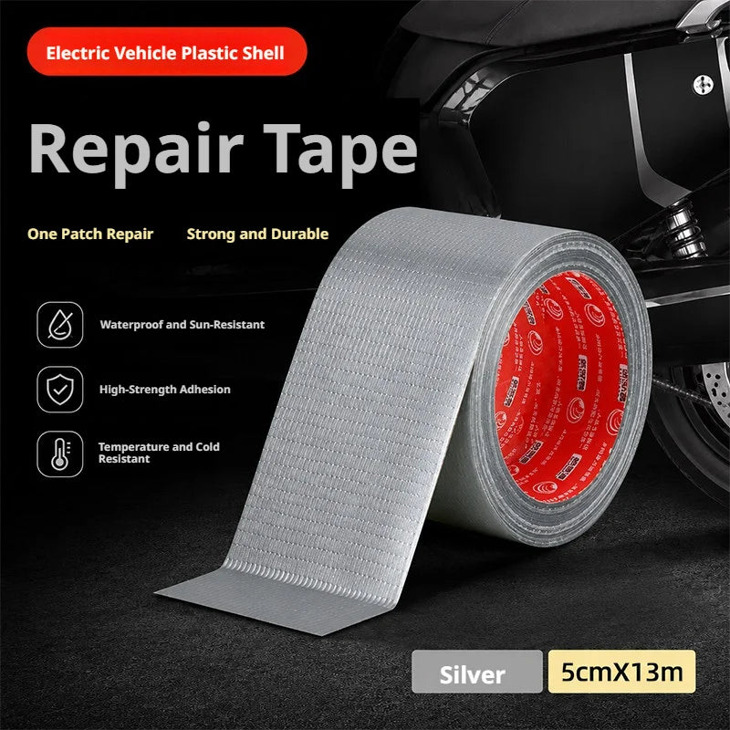 SEAMETAL Waterproof Duct Tape Self‑Adhesive Repair Sticker Fiberglass Reinforced Tapes for Electric Vehicle Motorcycle Shell