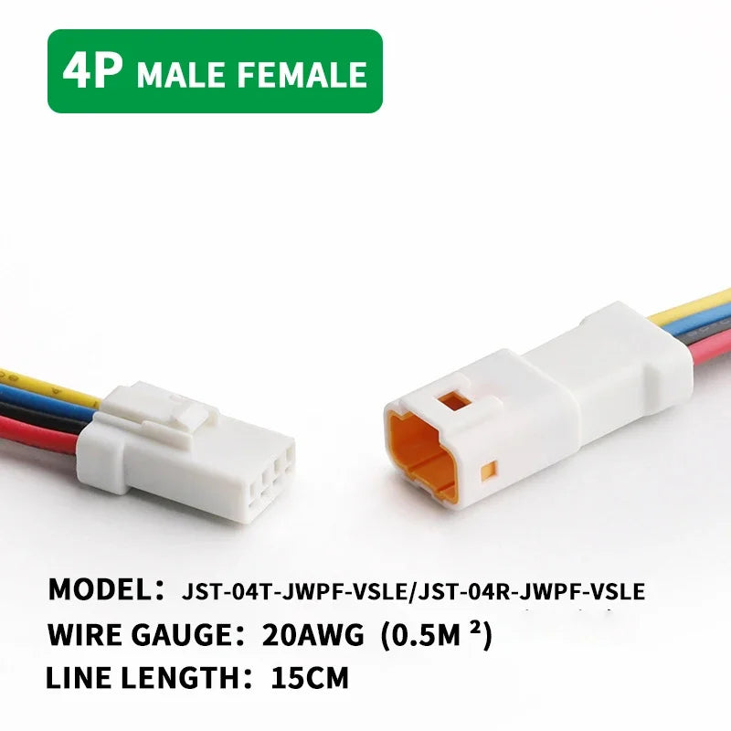 ឧបករណ៍ភ្ជាប់ខ្ទាស់រថយន្ត JWPF JST ខ្នាតតូចចំនួន ២០ ឈុត ទំហំ ១៥ សង់ទីម៉ែត្រ ឌុយ និងរន្ធ ឆបគ្នាជាមួយ 02R-JWPF-VSLE-S /02T-JWPF-VSLE-S
