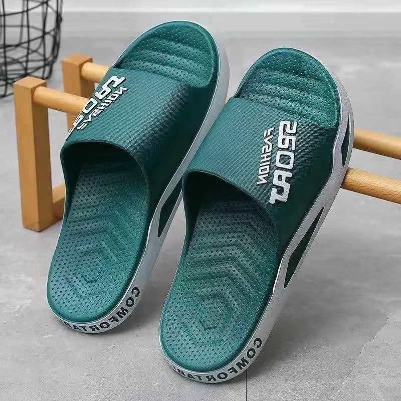Summer Men's Comfortable Outdoor Anti slip Waterproof Beach Shoes Cool Slippers Fashion Casual young sports Soft Sole Slippers