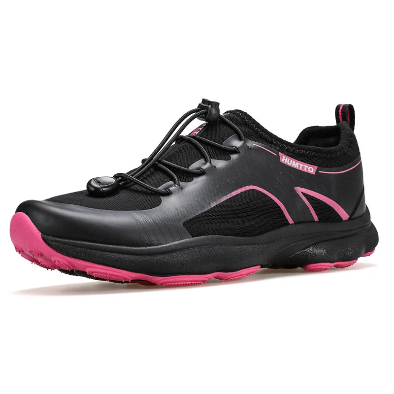 HUMTTO Lace-up Casual Sneakers Outdoor Trail Running Shoes Women Breathable Women's Sports Shoes Luxury Designer Woman Sneaker