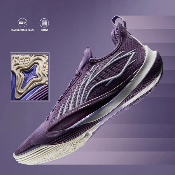 ស្បែកជើងបាល់បោះអាជីព Li-Ning បុរស SONIC XIII BOOM Cushion TUFF RB ស្បែកជើងកីឡាប្រកួតប្រជែង LiNing ដែលអាចពាក់បាន ABAV025