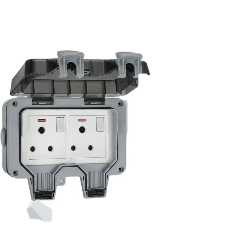 IP66 rainproof charging EU socket rainproof splashproof outdoor international universal power socket,South Africa 15A socket