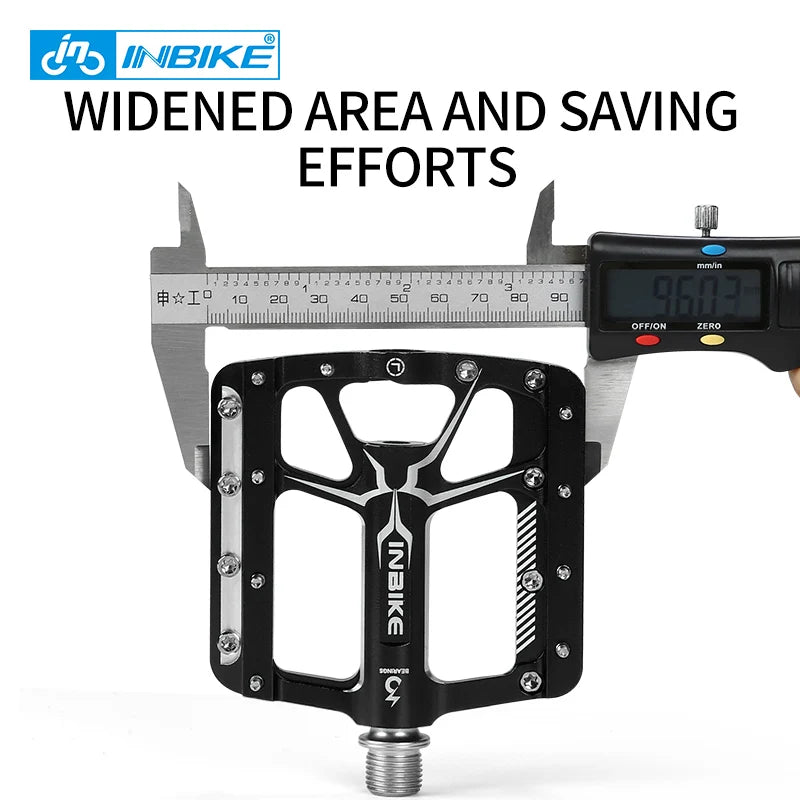 INBIKE Bicycle Pedals ,Clearance Sale Anti-Slip,50% Off, Ultralight,Aluminum Alloy,MTB Mountain Bike Pedal 3 Bearing for Cycling