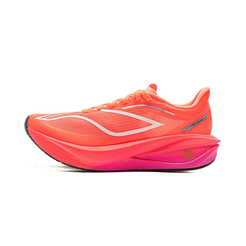 ស្បែកជើងរត់ប្រណាំង Li-Ning សម្រាប់នារី FEIDIAN 5 CHALLENGER ធ្វើពីកាបូន-ហ្វាយប័រ បន្ទះ BOOM Cushion LiNing Professional Sneakers ARMV002