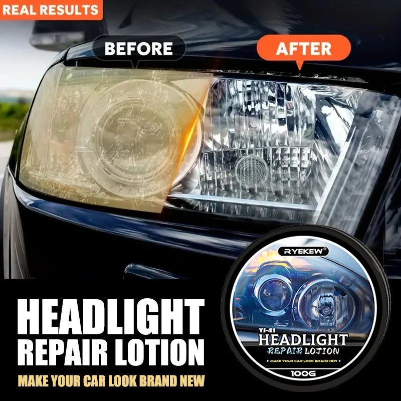 SEAMETAL Car Headlight Restoration Polishing Headlamp Scratch Remover Repair Cleaning Paste Remove Oxidation Headlight Care Tool