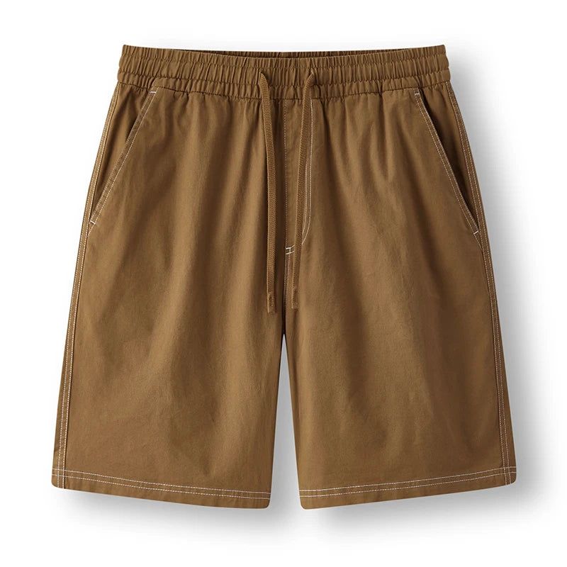 Semir Mens Shorts 2026 Drawstring Brushed Loose Straight Casual Style Soft Daily Wear