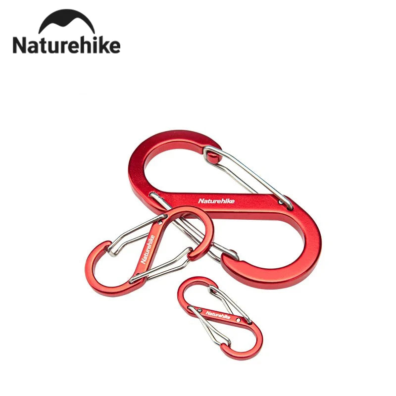 Naturehike Outdoor S-Shaped Mountaineering Buckle Climbing Backpack Buckle Pool Wallet Buckle High Strength Portable Camping