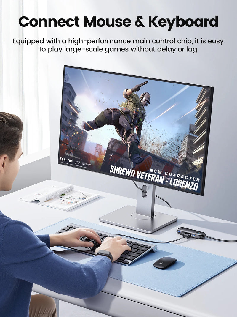 ORICO Member  USB 3.0 Hub Usb 2.0 Multi-USB Splitter Power Adapter 4-Port Multi-Extender OTG Adapter For PC Computer Accessories