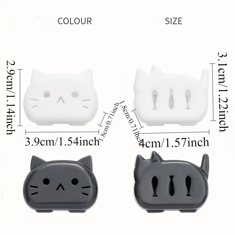 4pcs Cute Cartoon Toothbrush Protectors, Portable Travel Cases for Toothbrush Heads Toothbrush protection clip daily necessities