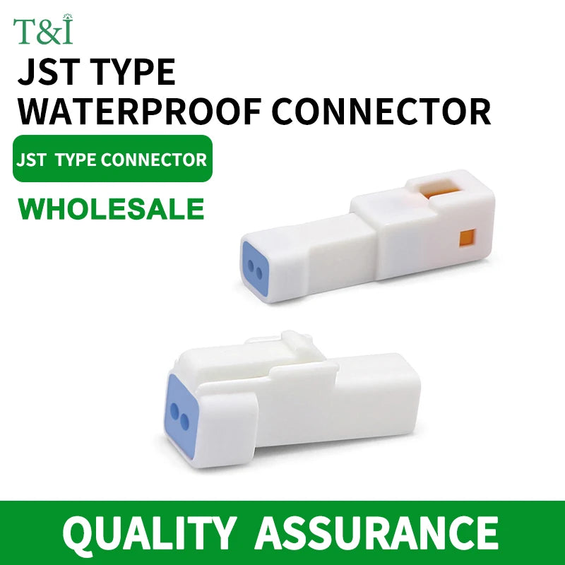 5/10/100 Sets Automotive Connectors JST02R-JWPF-VSLE 2/3/4/6/8 Pin Waterproof Connectors Male and Female Butt Plugs