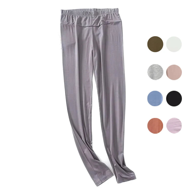 Fdfklak S-3XL Women Home Clothes New Modal Cotton Pajamas Pant Loose Large Size Sleepwear Pants Elastic Waist Nightwear Trousers
