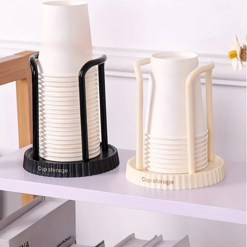 1pc Cup Holder,Multi-Functional Disposable Cup Dispenser for Tea Cup Storage,Home Organizers and Storage,Home Accessories.