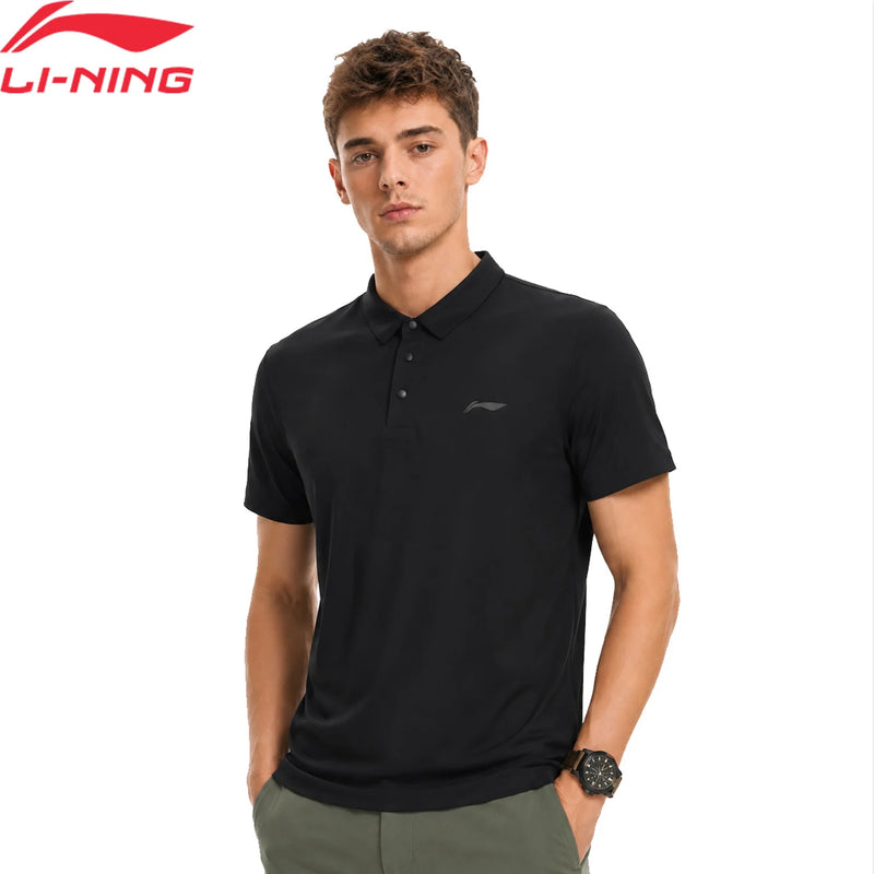 អាវប៉ូឡូហ្វឹកហាត់បុរស Li-Ning LN COOL 74% ប៉ូលីអាមីត 26% អេឡាស្ទីន ការពារកម្តៅថ្ងៃ អាវយឺតកីឡា LiNing ប្រកបដោយផាសុកភាព APLW151
