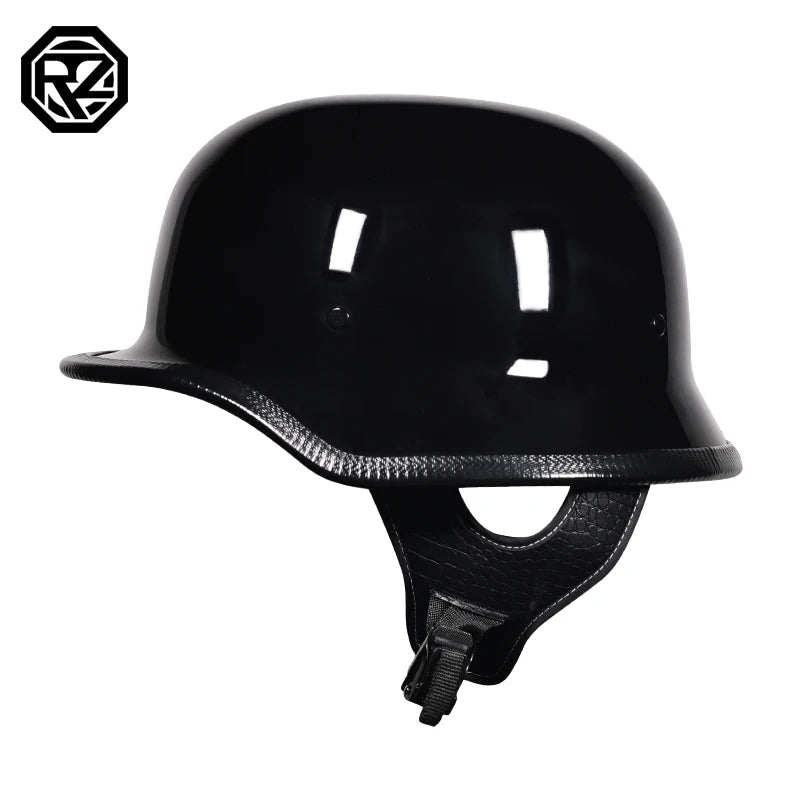 Motorcycle Retro Helmet World War II German-style Steel Helmet ABS Cruising Half Helmet