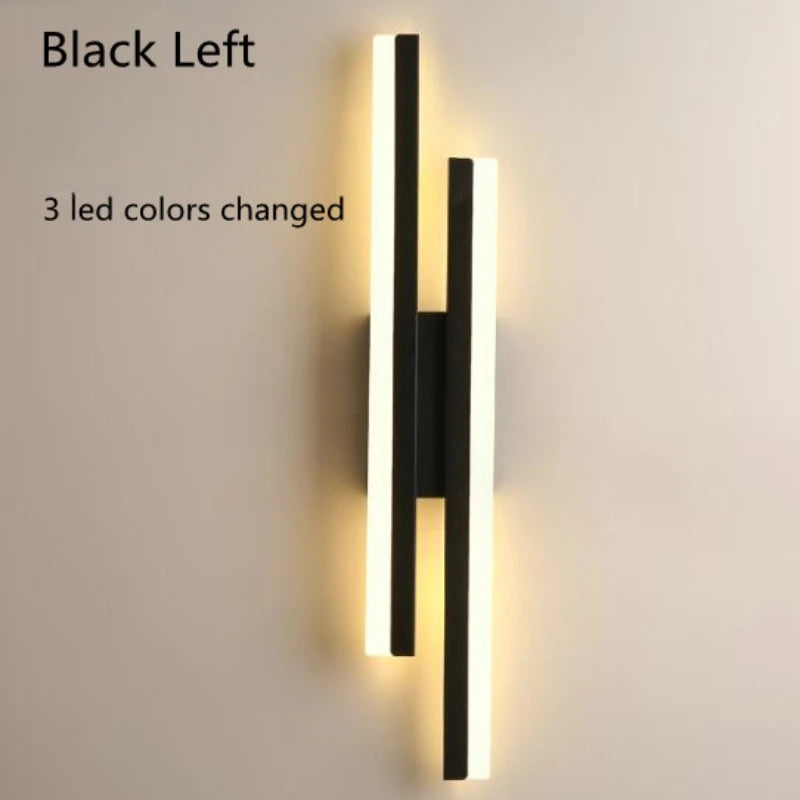 Modern LED Wall Lamp Wall Sconces Copper Line Pipe Acrylic Lampshade Indoor Lighting for Living Room Corridor Light Fixture