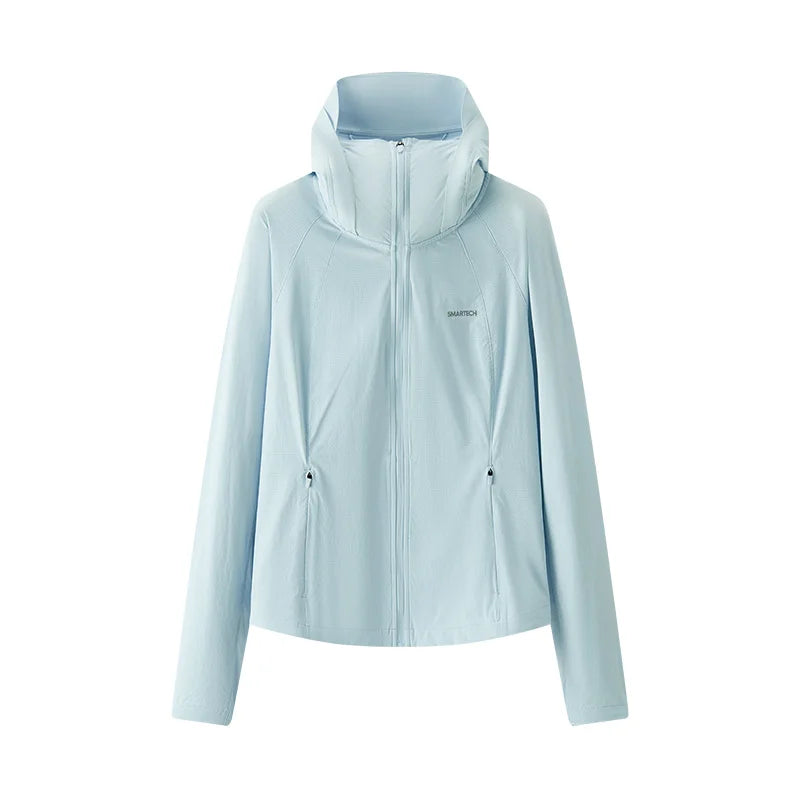 Semir Women Jacket UV Protection Cool Feeling Breathable Moisture Wicking High Elastic Slim Raglan Sleeve Hiking Outdoor Top 202