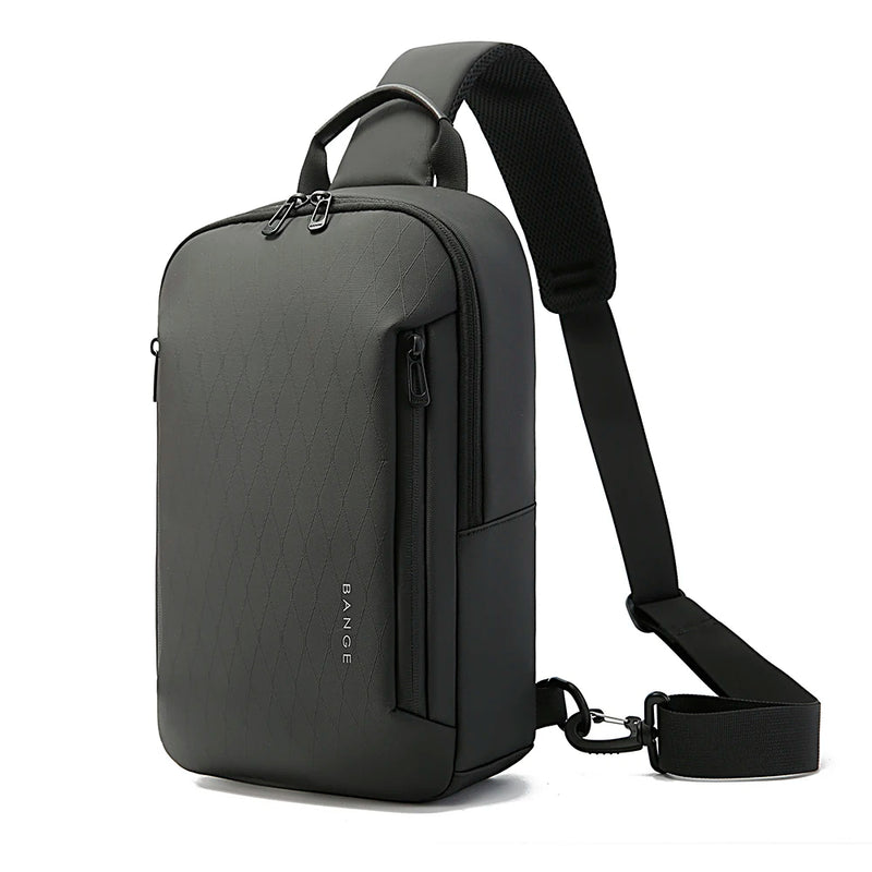 BANGE Lightweight Chest Bag Men Satchel Shoulder Bag Waterproof Sling Bag Oxford Cloth Small Casual Bag Crossbody Bag for Men