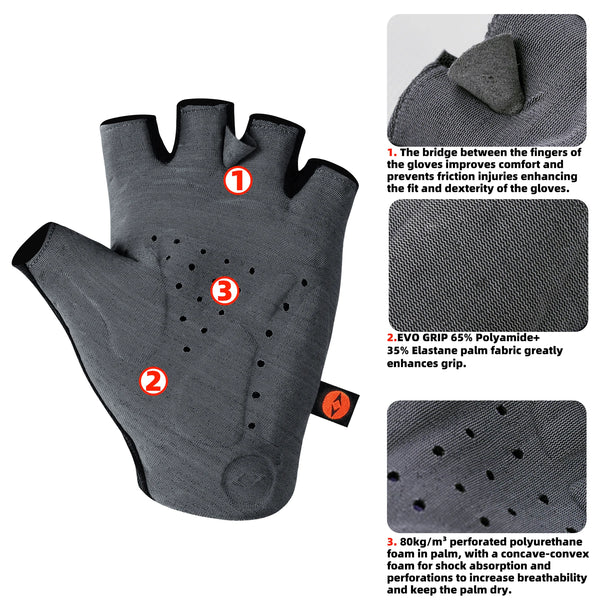 ស្រោមដៃជិះកង់ DAREVIE Aero Italy ELASTIC INTERFACE 80kg/m³ Pad ស្រោមដៃជិះកង់បុរស Shockproof Anti Slip គ្រឿងបន្ថែមកង់
