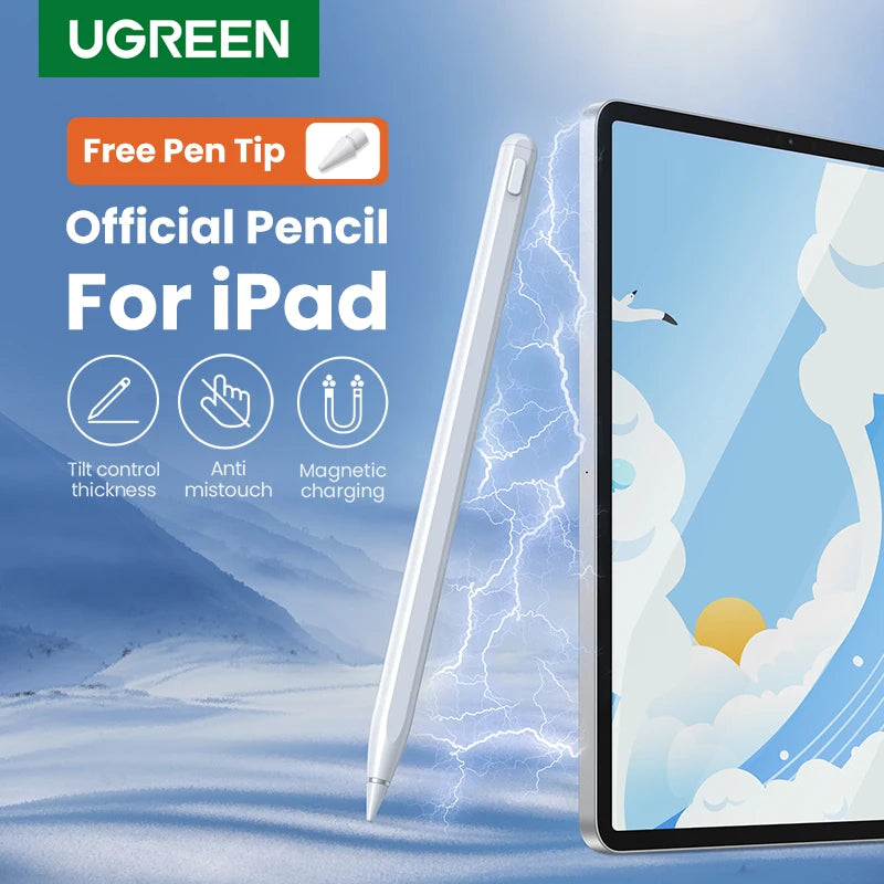 UGREEN Stylus Pen for iPad Pencil Magnetic Wireless Charging for Apple iPad Pro 12 9 Air 5 Bluetooth Tilt Pen 2 Generation