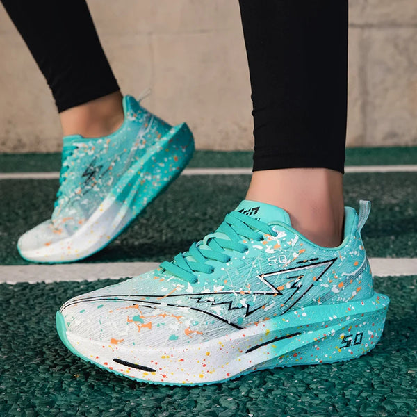 Couples breathable light running shoes four seasons unisex racing sneakers fashion soft-sole men women casual speed sports shoes