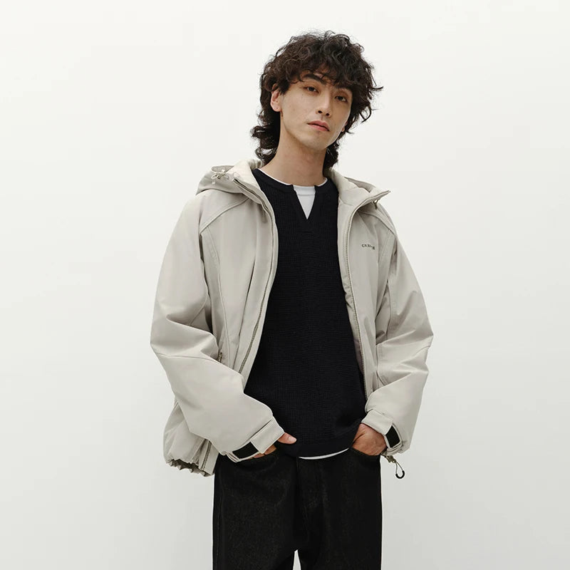 Semir Men Padded Jacket Water Repellent Windproof Shell Abrasion Resistant Raglan Sleeve 2026 Winter Everyday Style