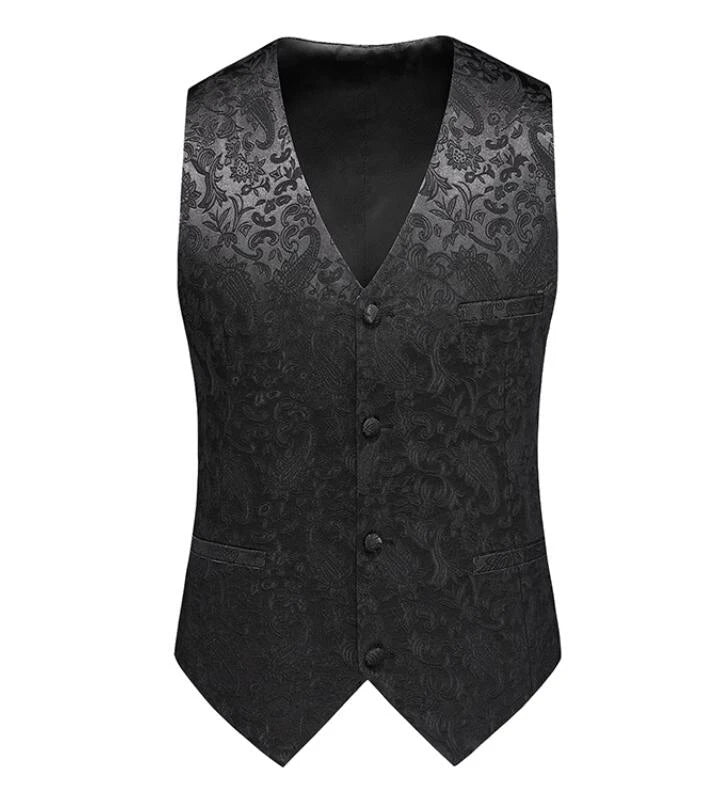 2026 Men's Gray-Purple Striped Plaid Suit Vest, Asian Sizes Red Slim Vests, Single-breasted V-neck Waistcoat, M-4XL 5XL 6XL